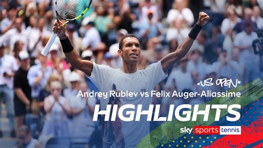 Rublev vs Auger-Aliassime | US Open Highlights