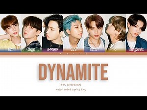 BTS - Dynamite (Color Coded Eng Lyrics) | rosie
