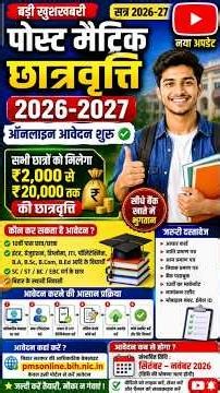 Bihar Post Matric Scholarship Online Apply 2026 | Required Document, Eligibility- PMS Portal 2026-27