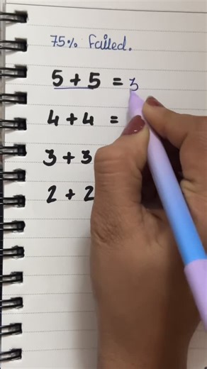Maths unity on Instagram: "75% People Fail This Maths Logic Puzzle 😱 | Can You Solve It? Most people fail to solve this maths logic puzzle. 5 + 5 = 30 4 + 4 = 20 3 + 3 = 12 Then what is 2 + 2? This is not a normal addition question. You need to find the hidden pattern and logic. Such logic puzzles improve logical thinking and are very useful for aptitude, reasoning and competitive exams. Pause the video and try to solve it before watching the solution. Comment your answer below. Subscribe to Ma