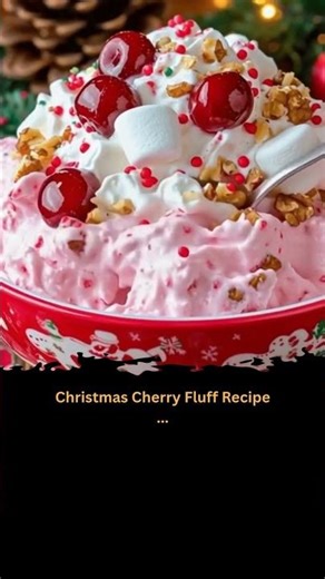 Christmas Cherry Cheesecake Fluff 🍒