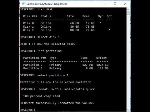 How to Format Disk Partition with DiskPart Command
