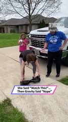 Hoverboard fail: Mom tries to show off and takes epic tumble|| Heartsome 💖