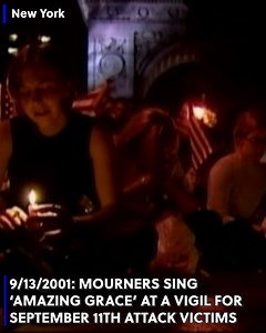 10K views | Two days after the 9/11 attacks, mourners at a candlelight vigil sang 'Amazing Grace' as they remembered the victims. | Gray Media Digital Content Center | Facebook