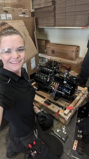This is what a 20HP compressor replacement looks like... What an amazing experience for me to be involved with this major repair . . . . . . #compressor #mechanical #copeland #bigequipment #womeninhvac #womeninhvacr #hvac #hvacr #refrigeration #learningexperience #ilovemyjob #lovemyjob #lovewhatyoudo #skilledtrades #skilledtradejobs | HVACjess