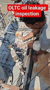 OLTC Oil Leakage Inspection & OSR Checking — Transformer Maintenance ⚡🔧 #viral #shorts #short