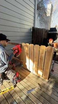 Full Cedar Fence With Gate