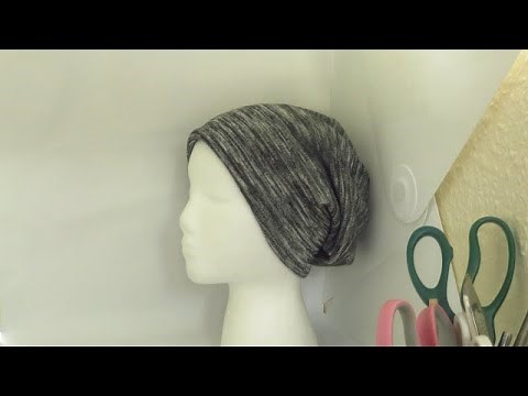 How to sew a 3 in one slouchy beanie very easy for beginners.