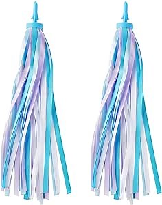 1 Pair (2pcs) Kid's Bike Streamers, Bicycle Tassel Ribbon Scooter Handlebar Decorations, Colorful Balance Bikes Accessories for Girls Boys