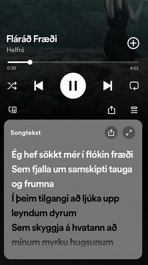 Have you ever wondered what Icelandic Metal growls sound and look like? The lyrics for Helfró’s newest track ‘Fláráð Fræði’ are now live on Spotify! Check them out if you are curious on some native Icelandic vocals ❄️ https://open.spotify.com/album/7HcC4wtkjhi4D2WCLjdsiI?si=RyDl9Rb #blackeneddeathmetal #blackmetal #deathmetal #blackmetalband #iceland #icelandmetal #newrelease #metalrelease #nature_perfection #blackmetalmusic #blackdeath #blackdeathmetal | Season of Mist