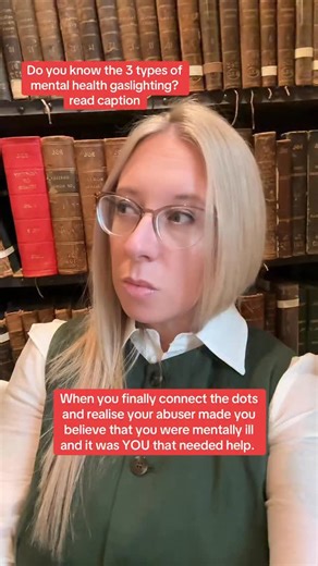 One of the most effective tactics of abusive people is to use mental health to gaslight you. They will do this through one of these tactics: 1. Aggressive (less common) - screaming and shouting at you that you are mental, losing it, can’t remember, delusional, mentally ill, psychotic - and actually meaning it - then forcing you to go to hospital or doctor - or even calling police to say you are a danger to yourself. 2. Manipulative (more common) - abusing you, but then becoming very nice, kind,