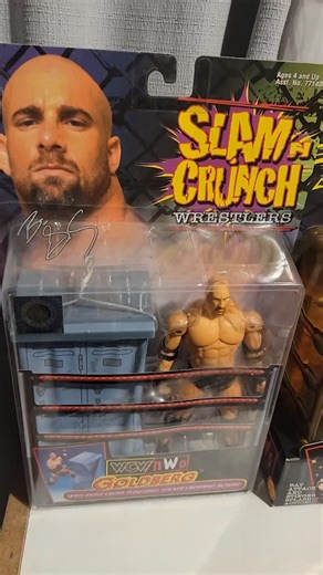 Jason Martin on Instagram: "C and J Collectibles Presents: WCW Smash 'N Slam Wrestlers WCW Slam 'N Crunch Wrestlers ToyBiz 1999 Goldberg Sting Macho Man Randy Savage Scott Hall Buff Bagwell Giant with Rey Mysterio Jr. Do you remember these? Did you have any? Do you still? We open the deep vault and let you discover. What do you want to see from the archives? CandJ_Collectibles Join the Wrestling Figure Revolution Follow Our Social Media Pages Spread the Word And as Always, Have Fun! #candj_colle