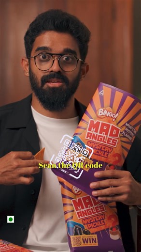 Guess the flavour of the new Bingo! Mad Angles Mystery Pickle by scanning QR the code on the pack for a chance to win! | Bingo Mad Angles