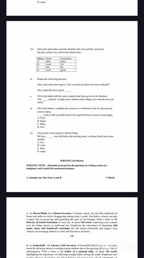 Class 10th english question paper 2025-26 #cbse #annualpaper #english #class10thpaper #10thclass