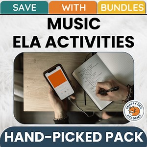 Music Activities - 70 ELA Worksheets Famous Musicians Project Templates Bundle