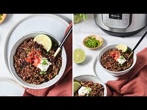 Instant Pot Rice and Beans (Vegan)