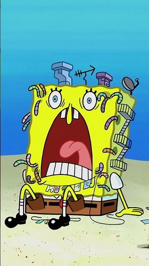 Bob Esponja | solo llámenlo bob esponja wormpants 🪱 #Shorts