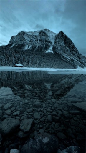 Winter in the Canadian Rockies at their most dramatic