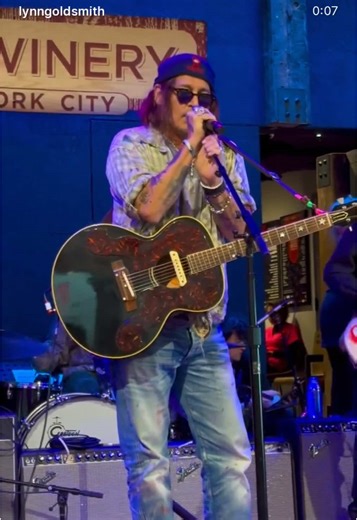 Johnny Depp Performs at Patti Smith Tribute Concert