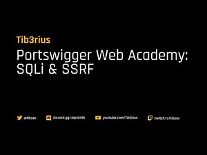 Portswigger Web Academy - SQLi & SSRF