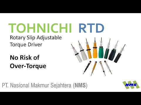 Tohnichi RTD Rotary Slip Adjustable Torque Screwdriver
