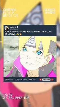 KONOHAMARU FIGHTS KOJI KASHIN THE CLONE OF JIRAIYA 😱 #konohamaru #boruto #animeshorts