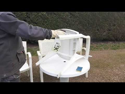 nettoyer un salon de jardin en plastique facilement