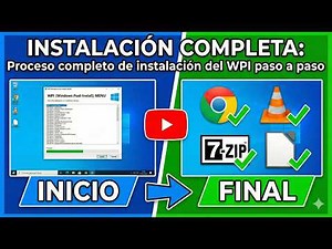 Funcionamiento del WPI 2026.01 Plus - Proceso Completo de instalación