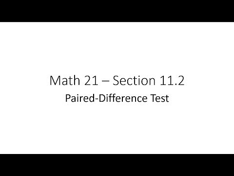 Paired Difference Test
