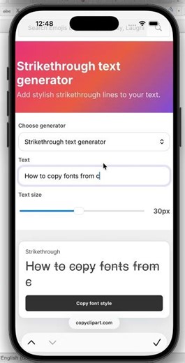 How to Generate Strikethrough Text and copy paste using Generator Tool #smartphone #update #tech