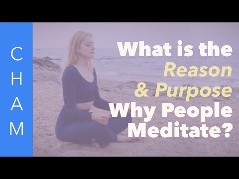 What is the reason and purpose why people meditate?