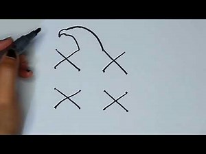 How to Draw a Hawk from Four X’s | Fun and Easy Art Tutorial for Kids