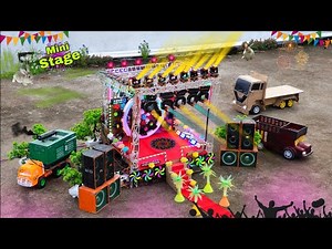 MINI Stage Making How to make | mini stage dj stage making stage science project Dj box and light