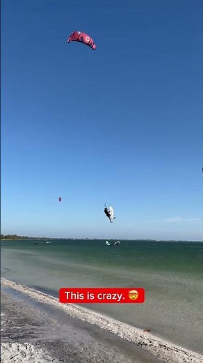 Crazy Huge Kitesurfing Jump over the Island 😱🤯