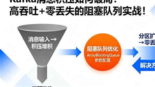 【Java面经】Kafka消息积压如何破局？高吞吐+零丢失的阻塞队列实战！10分钟彻底搞懂！