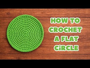 How to crochet a perfect circle | Tutorial for beginners