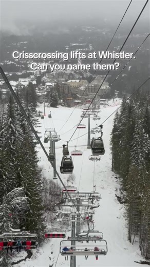 Identifying Whistler's Crisscrossing Ski Lifts