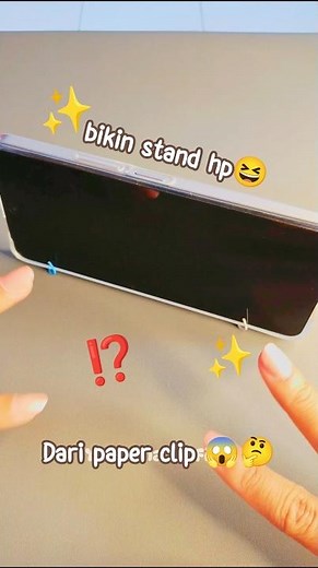WOWW❗😱 MAKE A PHONE STAND FROM PAPER CLIPS 😆