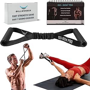 Amazon.com : Bullworker ISO-BOW Pro Isometric Exercise Equipment: Self Resistance Stretching Strap & Workout Equipment, Portable Home Gym Exercise Straps with Handles - Yoga, Pilates, Mobility & Strength Training : Sports & Outdoors