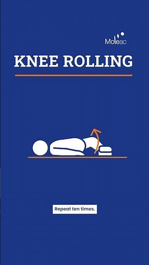 Knee Rolling Exercises for stroke rehabilitation and recovery