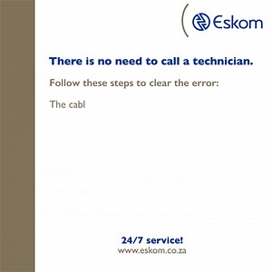28 reactions · 13 comments | If your meter displays a "connection error" code, you don't need to log a call with Eskom, as you can easily clear this on your own. Just follow the instructions on this short video to troubleshoot your prepaid meter and resolve the issue. #commonprepaiderror. | Eskom Hld SOC Ltd | Facebook