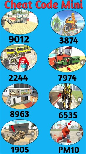 Truck + Helicopter + Robot + Hulk + Jeep Cheat Code 🤑 Indian Bike Driving 3D #shorts #viralvideo