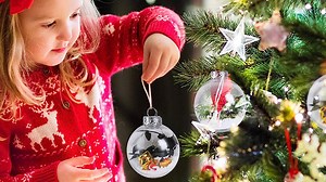 Watch 3.15 Inch Clear Plastic Fillable Ornament Balls on Amazon Live