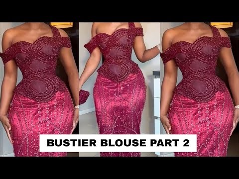 How to Sew this Stylish Bustier Blouse with Off Shoulder Sleeves Part 2 