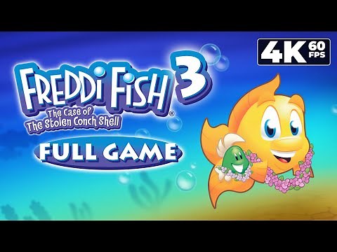 Freddi Fish 3: The Case of the Stolen Conch Shell (PC) - Full Game 4K60 Walkthrough - No Commentary