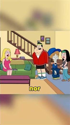 Stan saw the old man's foot stuck in the escalator. #anime #animerecap #americandad