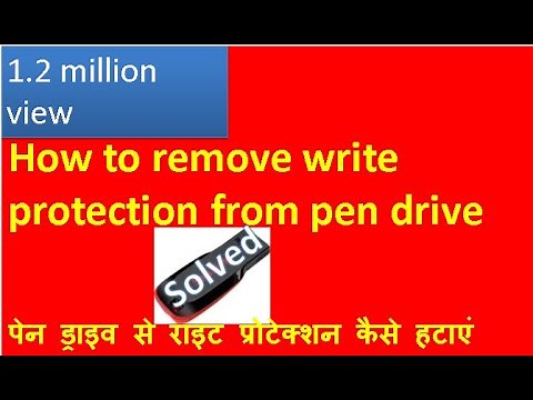 how to remove write protection from pen drive | remove write protection from pen drive in windows 10