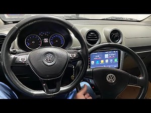 Vw Voyage G5 com volante multifuncional instalado no sistema original @mssoundosasco