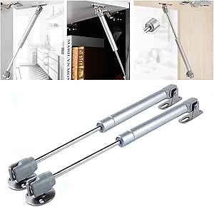 2 Pack Gas Spring, Gas Strut, Soft Close Hinges, Lid Support, Kitchen Cabinet Hinges (150N)