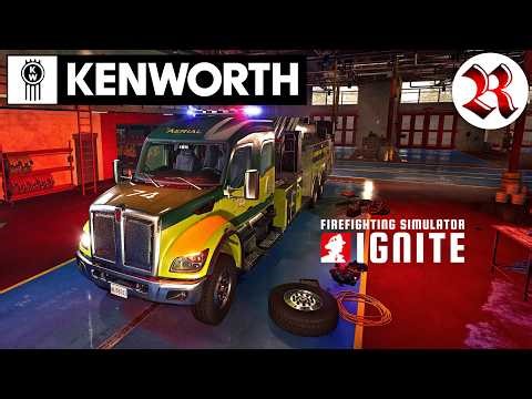 Firefighting Simulator: Ignite | NEW Kenworth Firetruck DLC!